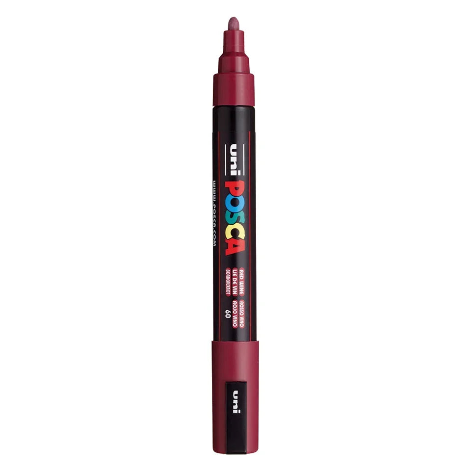 Posca PC-5M Verfstift Wijn Rood - Acrylmarker Medium
