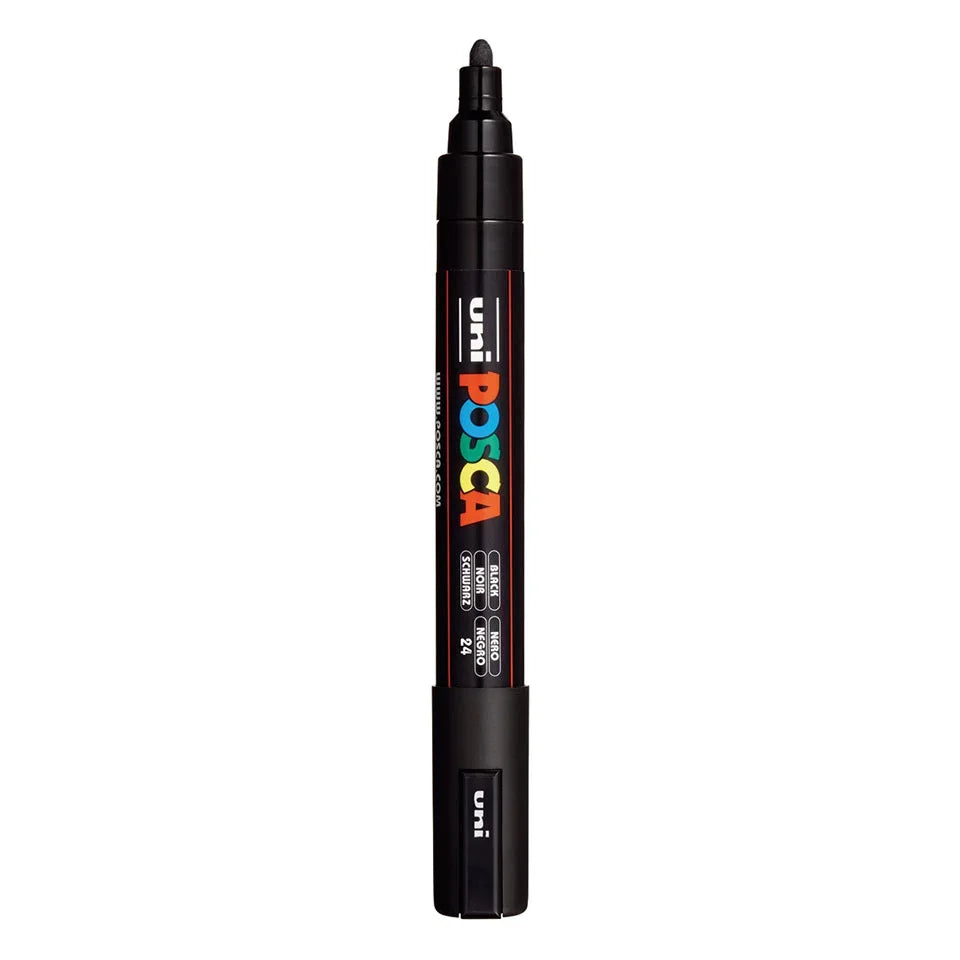 Posca PC-5M Verfstift Zwart - Acrylmarker Medium