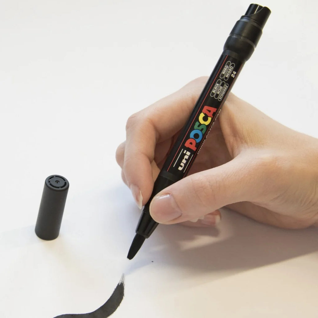 Posca PCF-350 Verfstift Zilver - Acrylmarker Brush