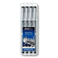 Staedtler Pigment Liner Fineliner Set Zwart 4 Stuks