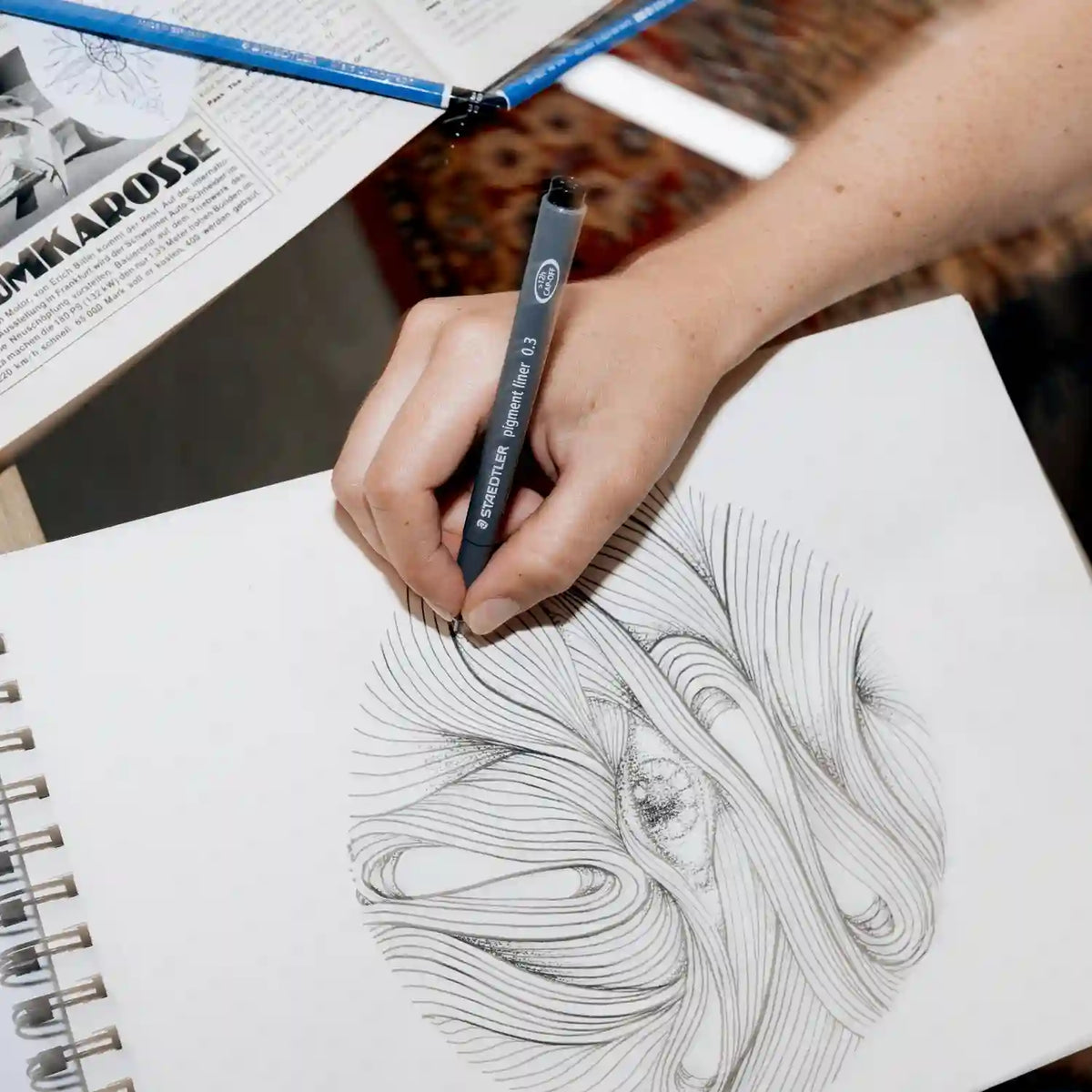 Staedtler Pigment Liner Fineliner Zwart - 1 mm
