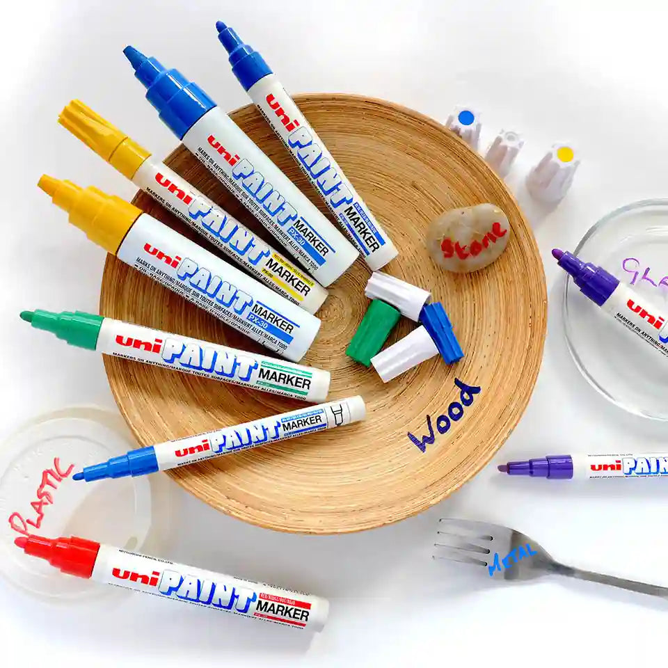 Uni Paint PX-203 Verfstift Wit - Oliebasis Lakmarker 0,8 mm